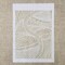 6 Pcs A4 Reusable Geometric Stencils for Painting - Hollow Leaves & Abstract Curve Lines Texture Layering Templates, DIY Wall Art, Furniture, Scrapbook & Crafts